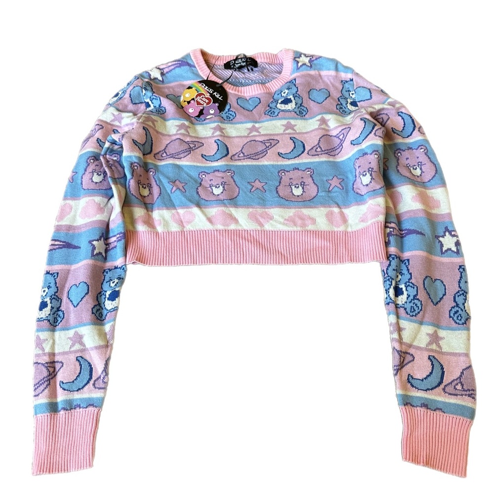 DOLLS KILL SNUGGLY ME SOFTLY CROPPED SWEATER